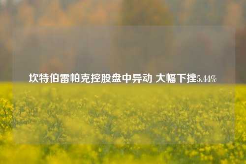 坎特伯雷帕克控股盘中异动 大幅下挫5.44%